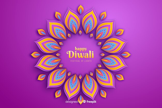 Fondo de celebración de adornos festivos de Diwali