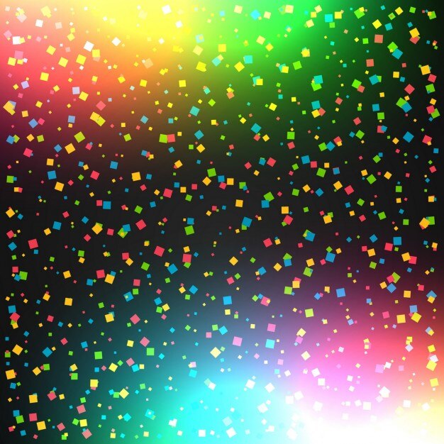 Fondo de celebración colorida con confeti