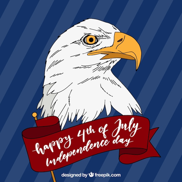 Vector gratuito fondo de celebración del día de la independencia de los estados unidos