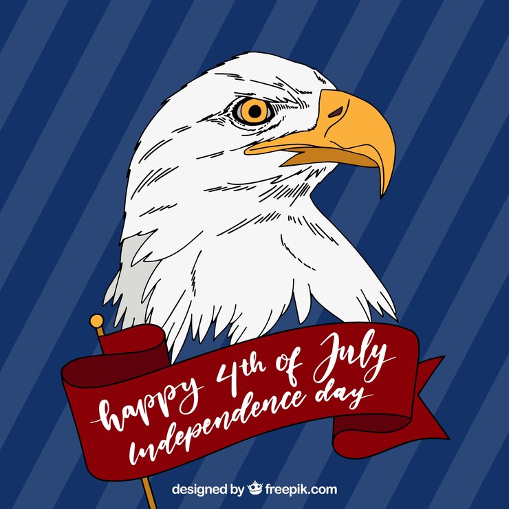 Vector gratuito fondo de la celebración del día de la independencia de los estados unidos