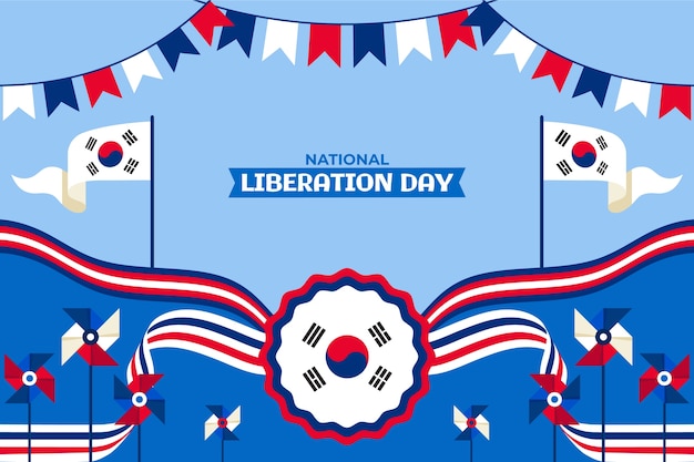 Fondo para la celebración del día de la liberación nacional de corea