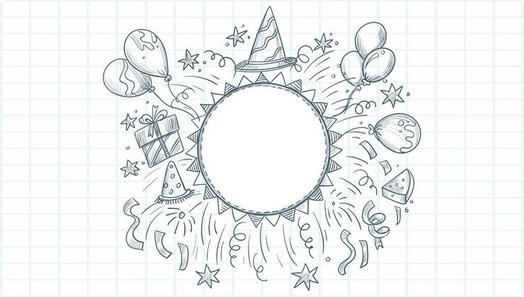 Vector gratuito fondo de celebración de dibujo de feliz cumpleaños