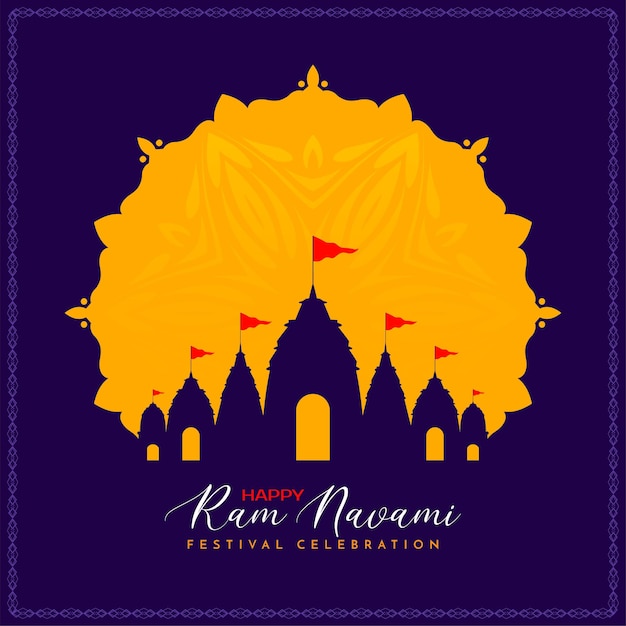 Vector gratuito fondo de celebración del festival cultural hindú indio ram navami