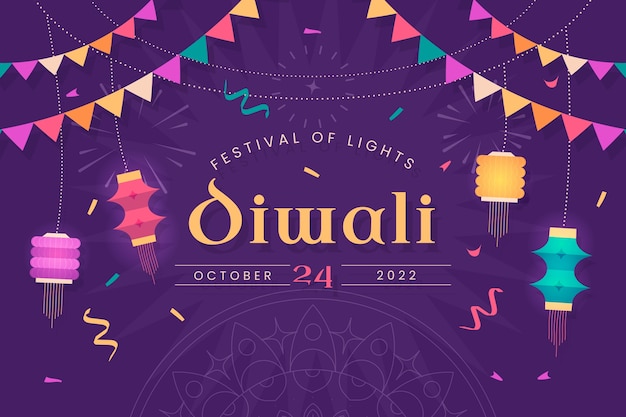 Fondo de celebración del festival de diwali