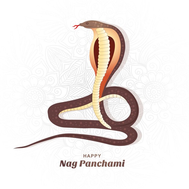 Fondo de celebración de festival hindú feliz nag panchami