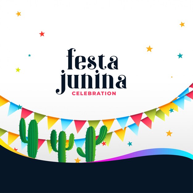 Fondo de celebración de fiesta junina brasileña