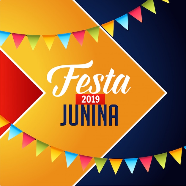 Vector gratuito fondo de celebración de la fiesta junina.