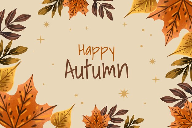 Fondo de celebración de otoño de acuarela