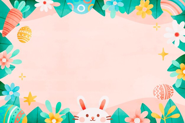 Fondo de celebración de pascua de acuarela