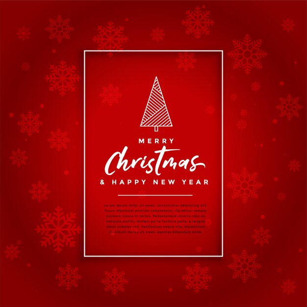 Fondo de celebración de tarjeta roja festival de Navidad