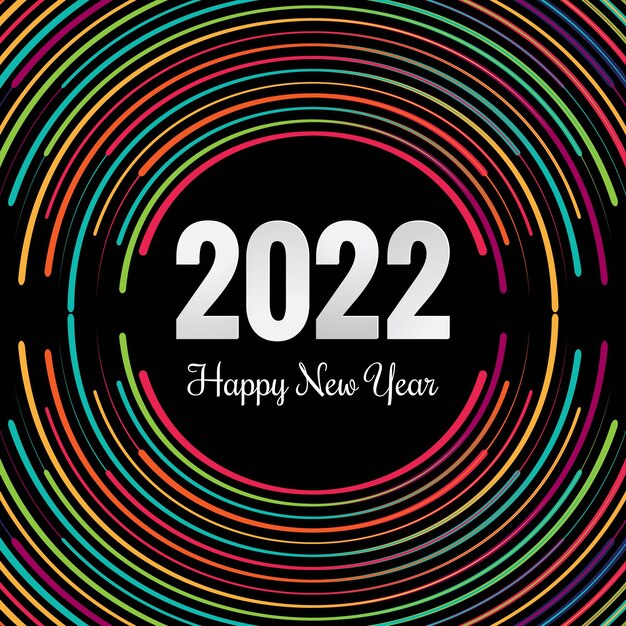 Fondo de celebración de tarjeta de vacaciones de año nuevo 2022