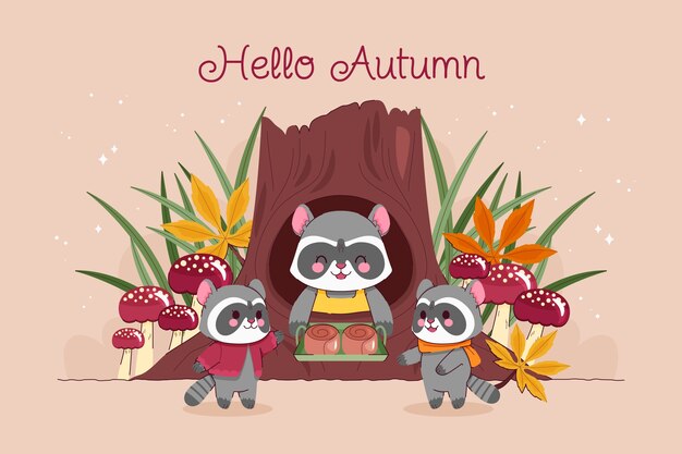 Fondo para la celebración de la temporada de otoño.