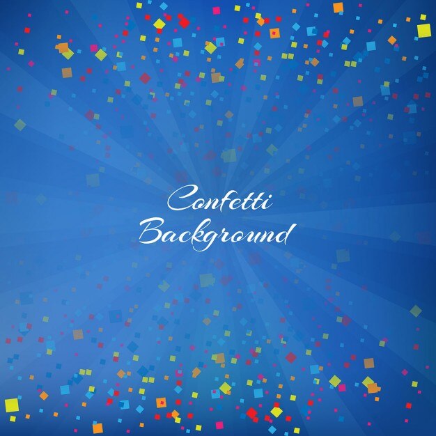 Fondo celeste de confeti