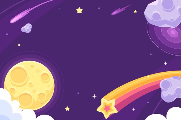 Fondo celeste dibujado a mano