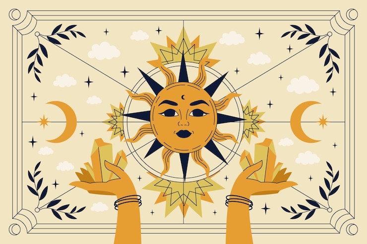 Vector gratuito fondo celeste dibujado a mano