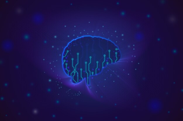 Fondo del cerebro en gradiente