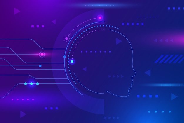 Fondo del cerebro en gradiente