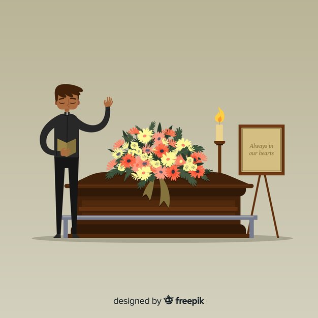 Fondo ceremonia funeral