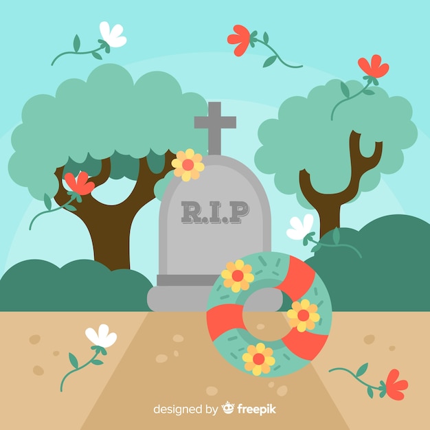 Vector gratuito fondo ceremonia funeral