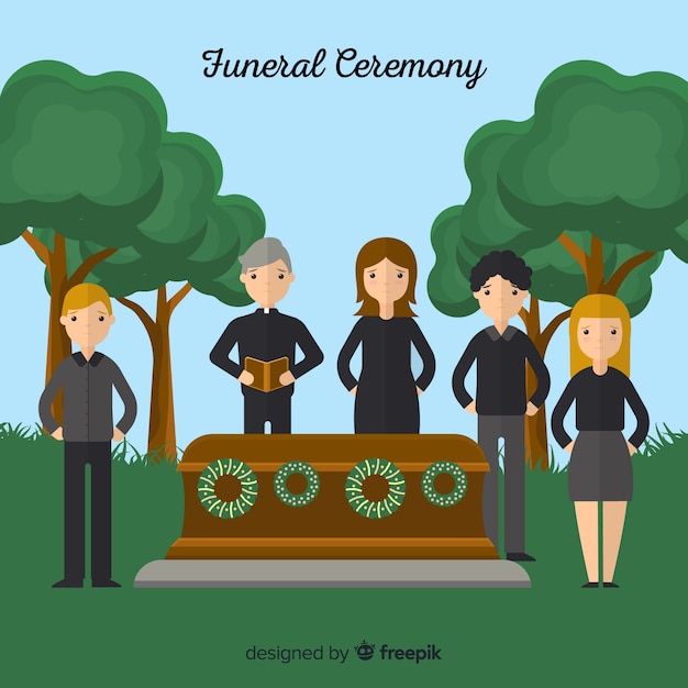 Fondo ceremonia funeral