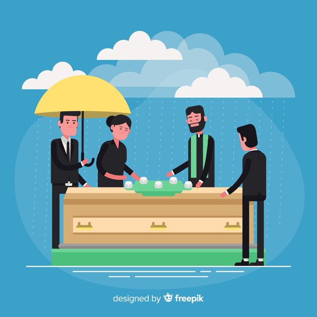 Fondo ceremonia funeral