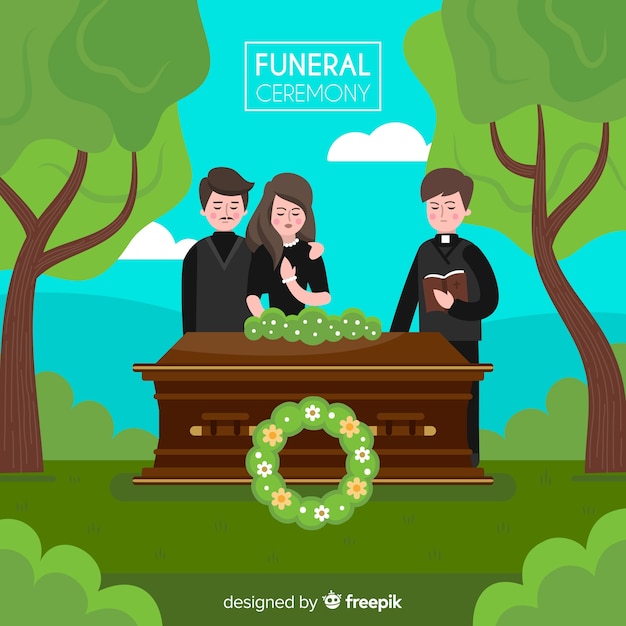 Fondo ceremonia funeral