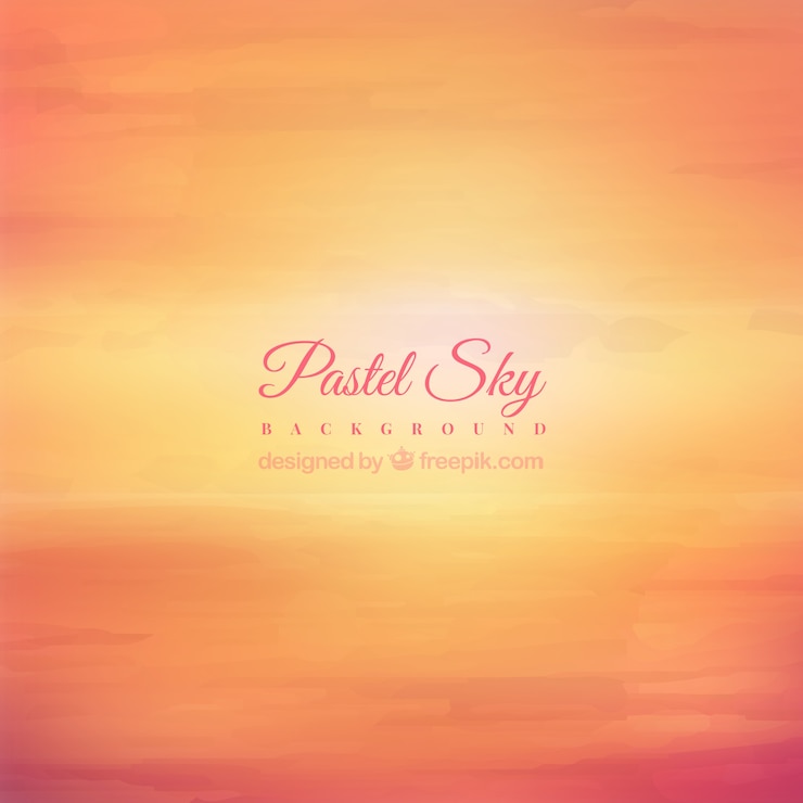Vector gratuito fondo de cielo de atardecer en color naranja