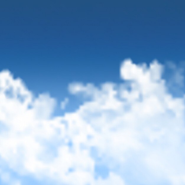 Fondo de cielo azul con nubes blancas