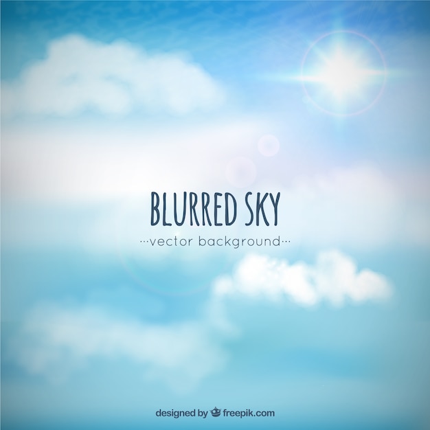 Fondo de cielo borroso