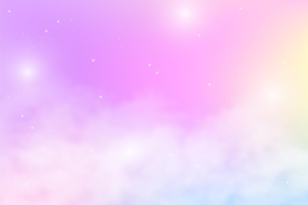 Fondo del cielo de color pastel con gradiente