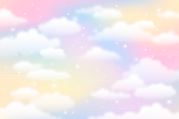 Fondo del cielo de color pastel con gradiente