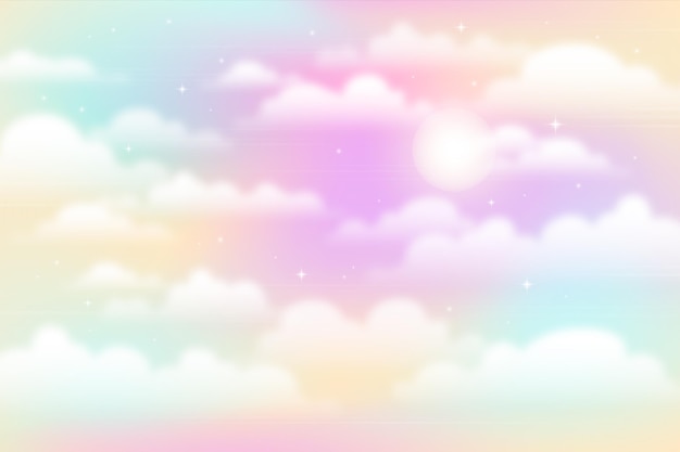 Fondo del cielo de color pastel con gradiente