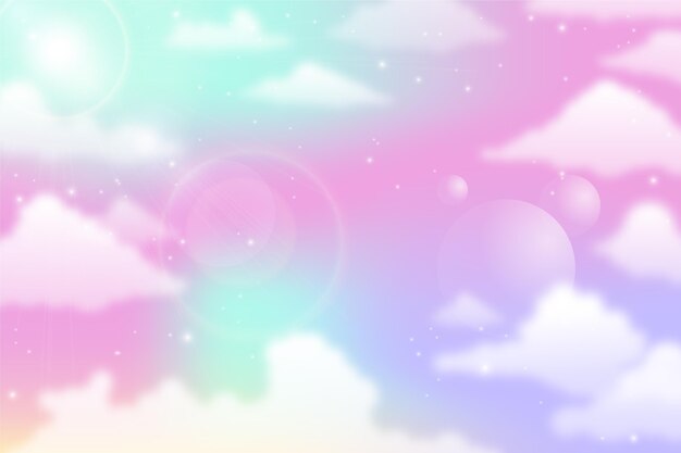 Fondo del cielo de color pastel con gradiente
