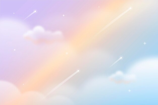 Fondo del cielo de color pastel con gradiente
