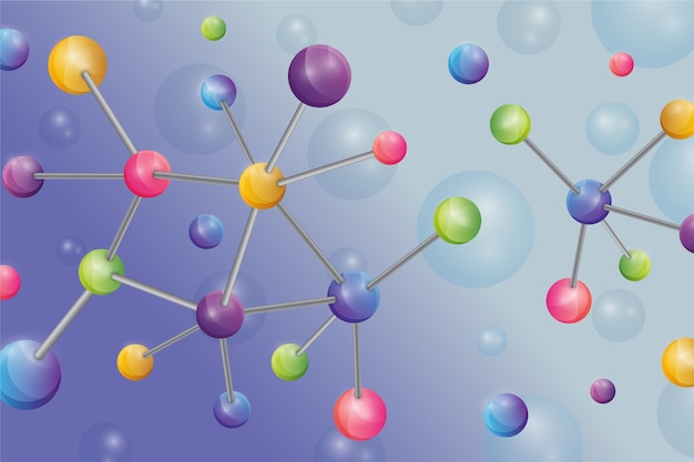 Vector gratuito fondo de ciencia realista