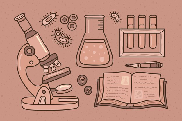 Fondo de ciencia vintage