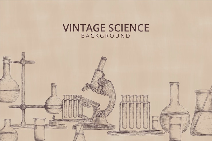 Vector gratuito fondo de ciencia vintage