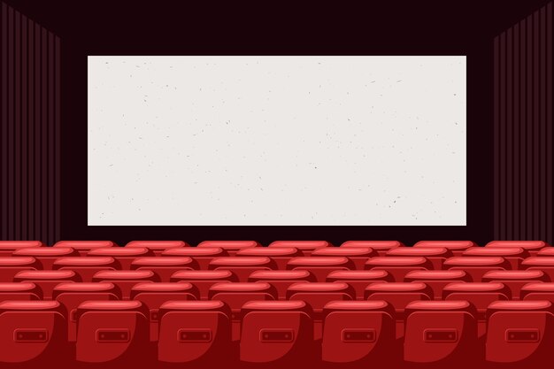 Fondo de cine dibujado a mano