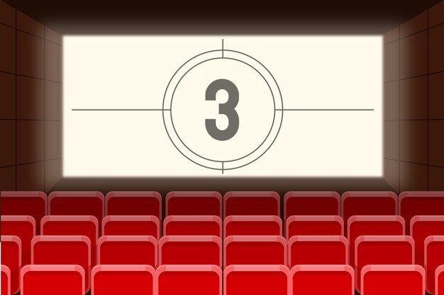 Fondo de cine dibujado a mano