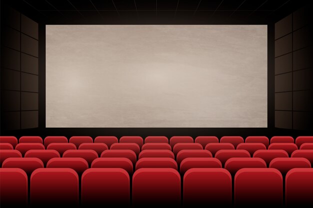 Fondo de cine de diseño plano