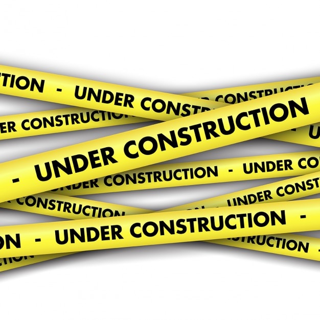 Vector gratuito fondo de cintas de construcción 