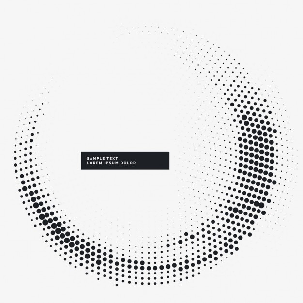 Fondo circular blanco con puntos