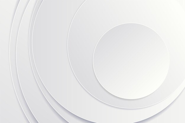 Fondo circular de estilo de papel 3D