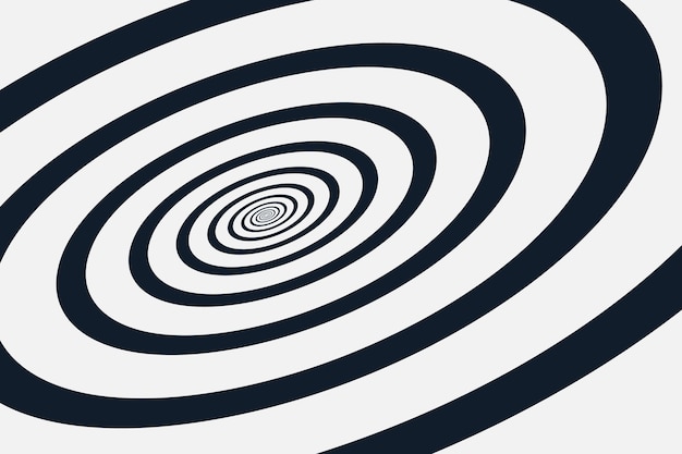 Fondo de círculo espiral de diseño plano