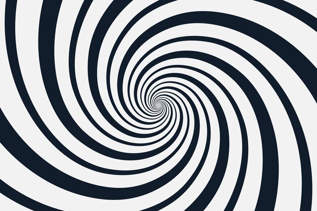 Fondo de círculo espiral de diseño plano