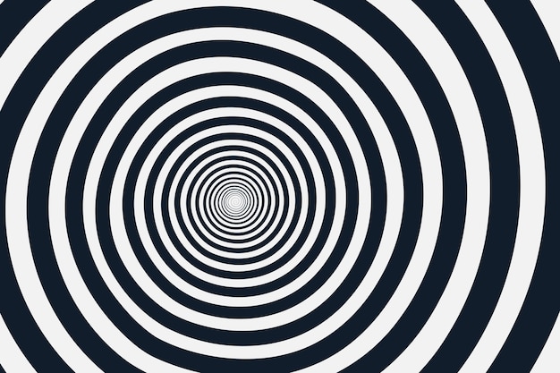Fondo de círculo espiral de diseño plano