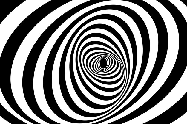 Fondo de círculo espiral de diseño plano