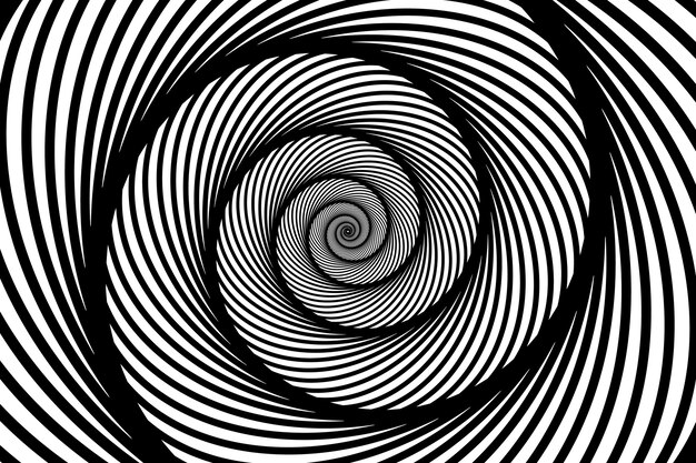 Fondo de círculo espiral de diseño plano