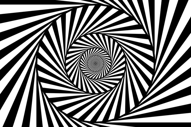 Fondo de círculo espiral de diseño plano