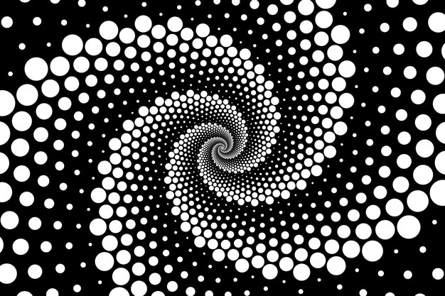 Fondo de círculo espiral de diseño plano